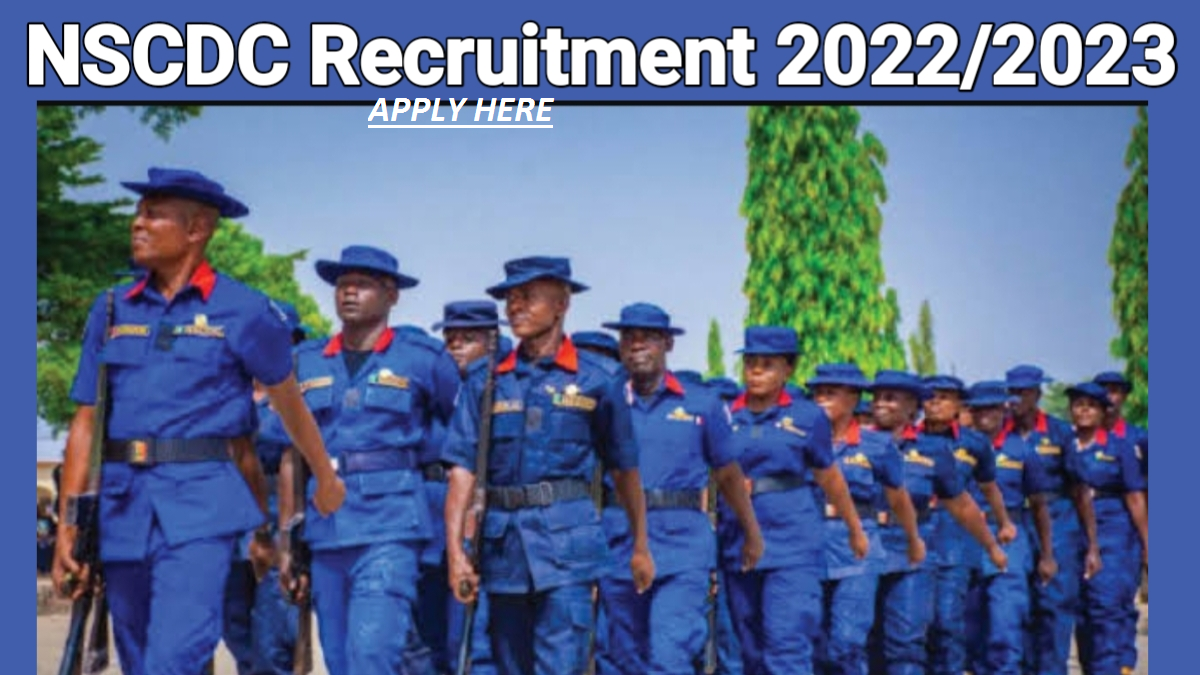 NSCDC Online Recruitment Application Portal 2023 Apply Here