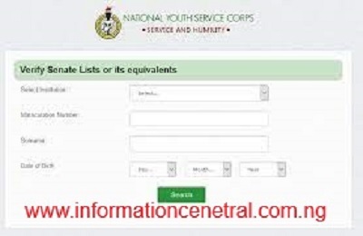 NYSC SENATE LIST